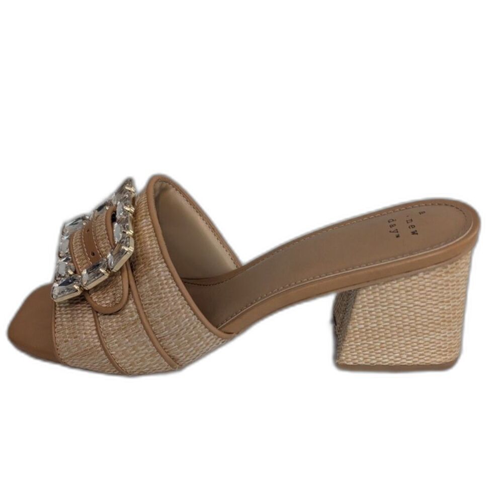 Women's Kathleen Raffia Heels  - A New Day - Tan Size 11 NWOT